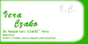 vera czako business card